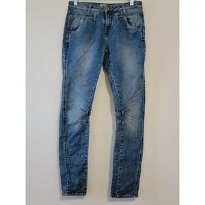 Garcia Jeans Womens Size 25 Blue Wash Skinny Moto‎ Denim Pants